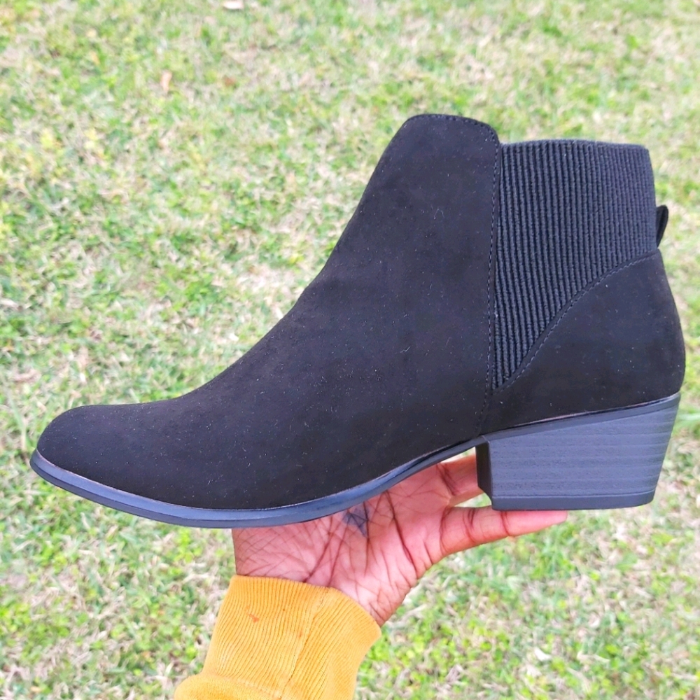 Unionbay All black suede boots. Size 7M
